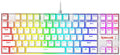 K552P Mechanical Gaming Keyboard TKL with 18 Backlight Modes, Hot-Swappable Red Switches, 87-Key Compact Ergonomic Design, N-Key Rollover & Software Programmable Macro - RGB, White