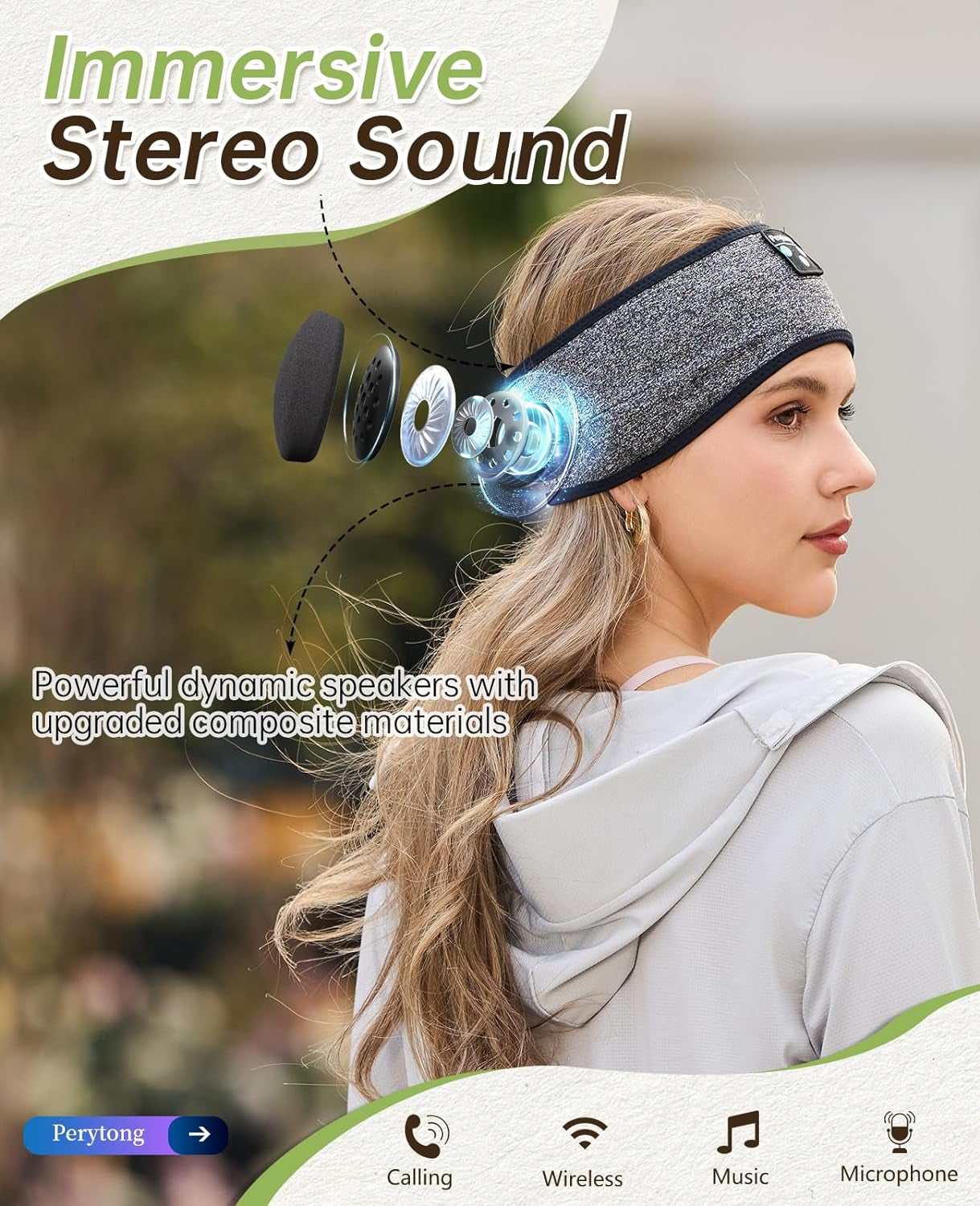 Sleep Headphones Bluetooth Headband Sleeping Headphones Wireless Sleep Headband with Comfortable Earbuds for Side Sleepers, Sleeping Eye Mask for Women Men Workout Running